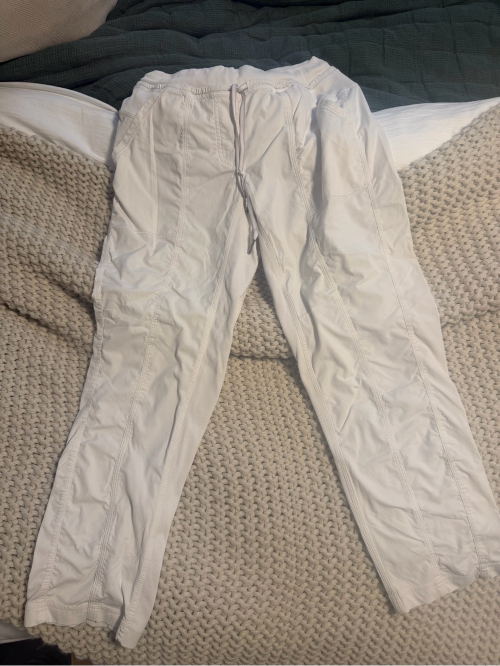 lululemon athletica White Drawstring Sweatpants